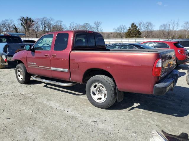 5TBRU34186S478956 - 2006 TOYOTA TUNDRA ACCESS CAB SR5 BURGUNDY photo 2
