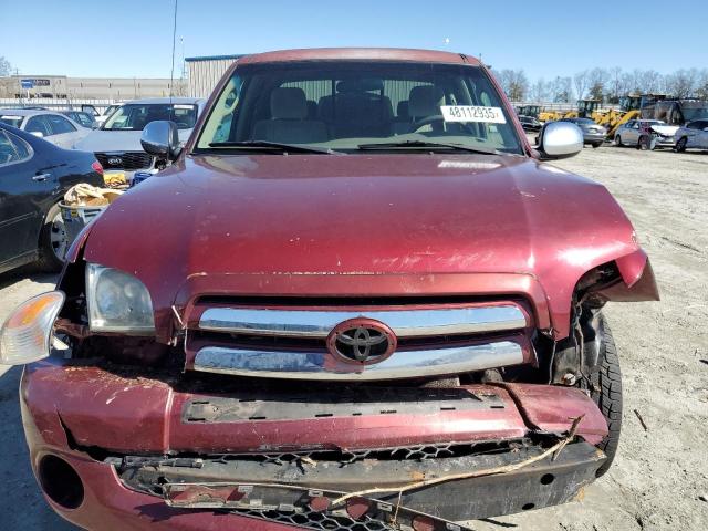 5TBRU34186S478956 - 2006 TOYOTA TUNDRA ACCESS CAB SR5 BURGUNDY photo 5