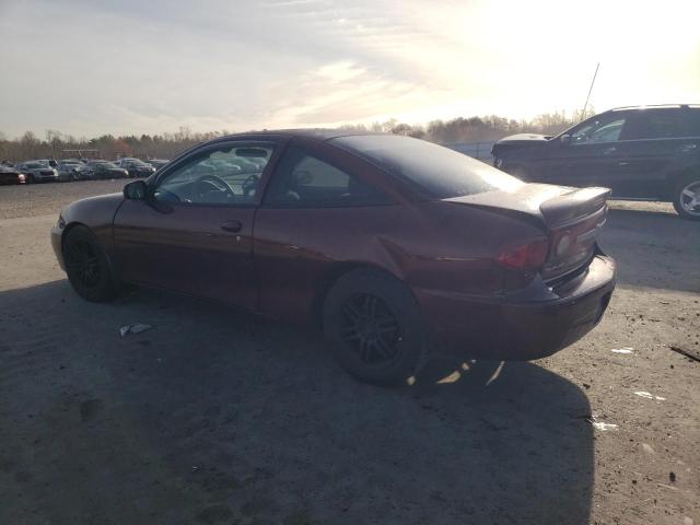 1G1JC12F847308431 - 2004 CHEVROLET CAVALIER BURGUNDY photo 2