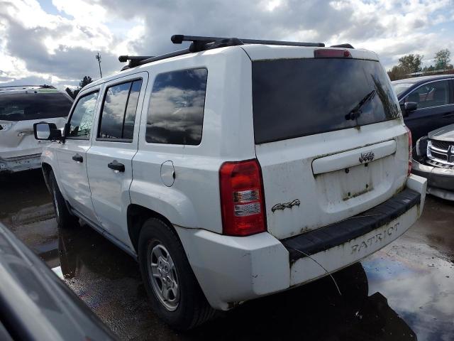 1J8FF28W17D351914 - 2007 JEEP PATRIOT SPORT WHITE photo 2