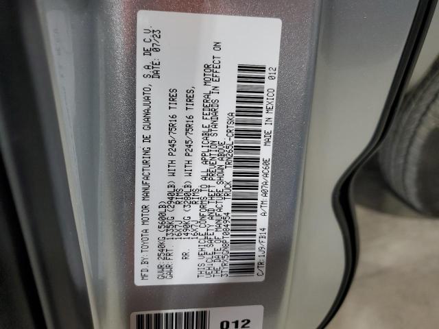 3TYRX5GN8PT084954 - 2023 TOYOTA TACOMA ACCESS CAB ვერცხლისფერი ფოტო 12