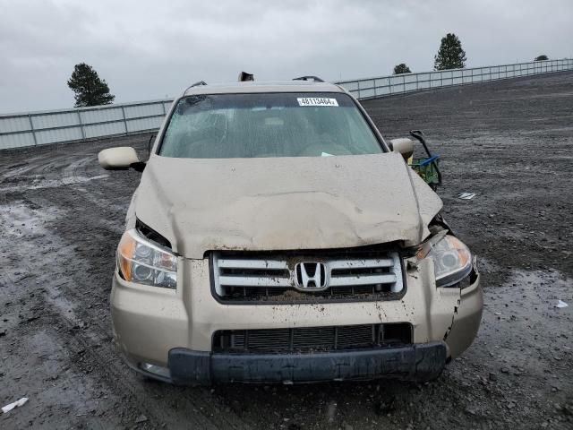 5FNYF18717B026143 - 2007 HONDA PILOT EXL WHITE photo 5