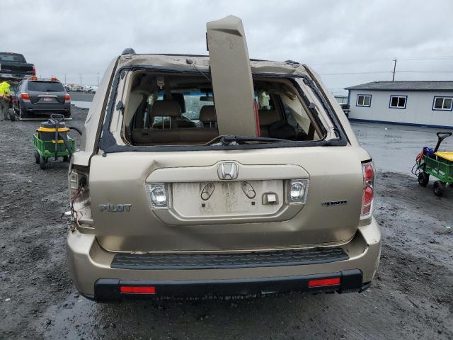 5FNYF18717B026143 - 2007 HONDA PILOT EXL WHITE photo 6