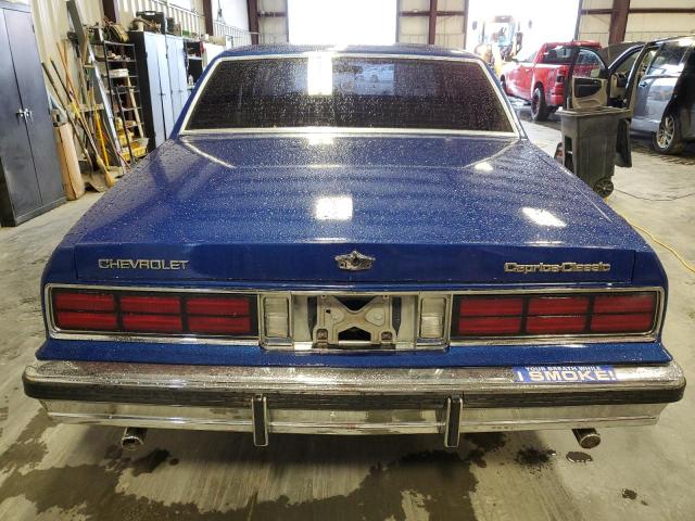 1G1BN51H8HX117283 - 1987 CHEVROLET CAPRICE CLASSIC BLUE photo 6