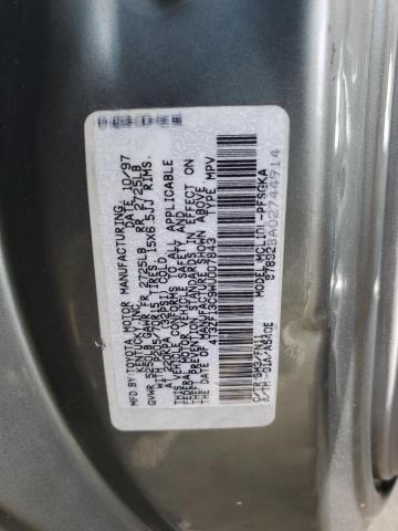 4T3ZF13C9WU007843 - 1998 TOYOTA SIENNA LE SILVER photo 13