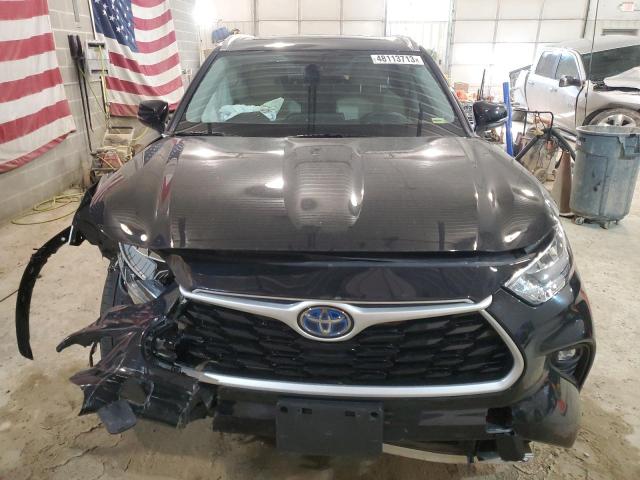 5TDGBRCH8LS512377 - 2020 TOYOTA HIGHLANDER HYBRID XLE BLACK photo 5