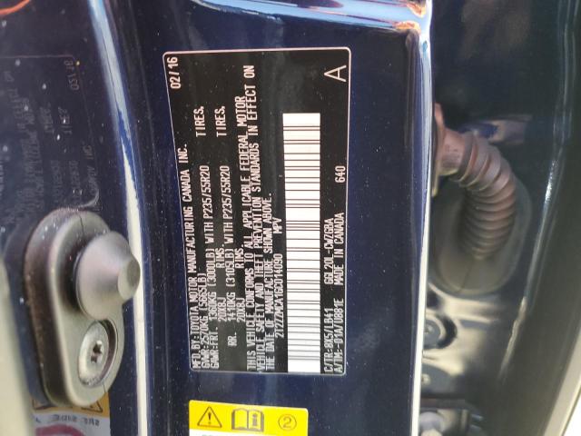 2T2ZZMCA1GC014090 - 2016 LEXUS RX 350 GRAY photo 12