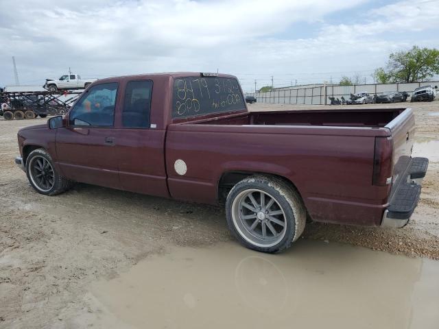 1GTEC19RXXR508910 - 1999 GMC SIERRA C1500 MAROON photo 2