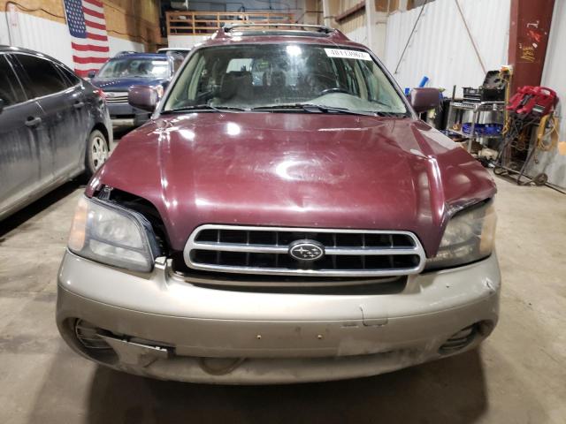 4S3BH6861Y6601620 - 2000 SUBARU LEGACY OUTBACK LIMITED MAROON photo 5