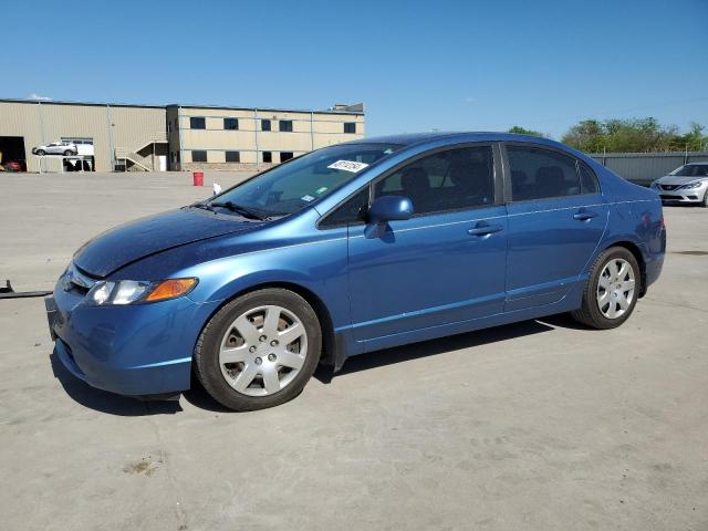 1HGFA16518L033892 - 2008 HONDA CIVIC LX BLUE photo 1