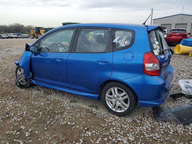 JHMGD38647S030256 - 2007 HONDA FIT S ლურჯი ფოტო 2