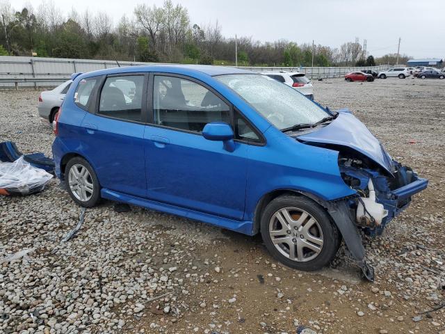 JHMGD38647S030256 - 2007 HONDA FIT S ლურჯი ფოტო 4