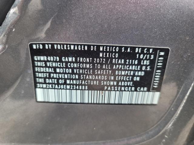 3VW2K7AJ6EM234888 - 2014 VOLKSWAGEN JETTA BASE 石墨色 照片 13