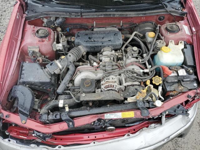 JF1SF6553WH762866 - 1998 SUBARU FORESTER S RED photo 11