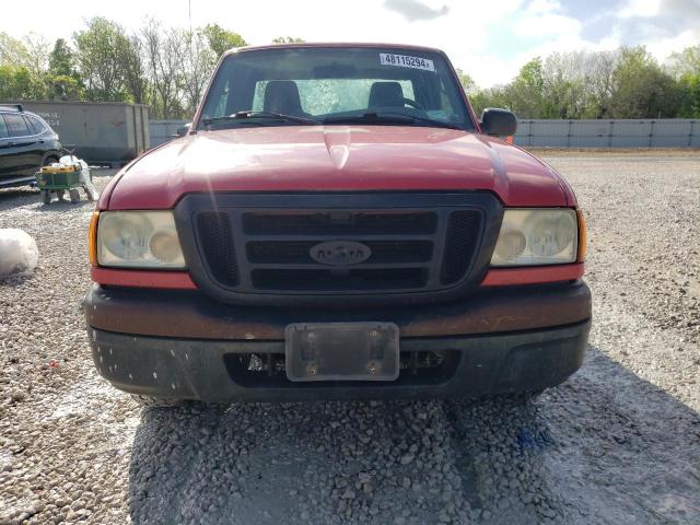 1FTYR10U64PA72593 - 2004 FORD RANGER RED photo 5