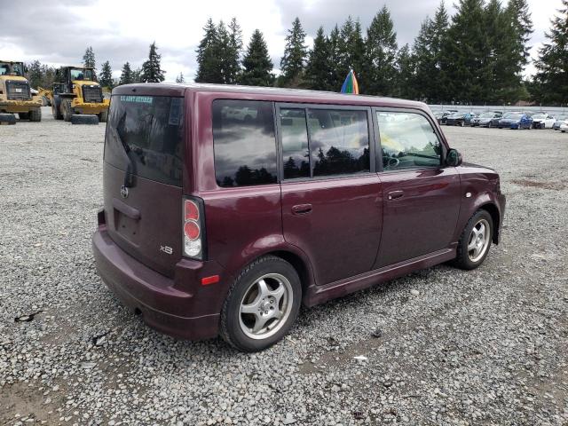 JTLKT324050211924 - 2005 TOYOTA SCION XB MAROON photo 3