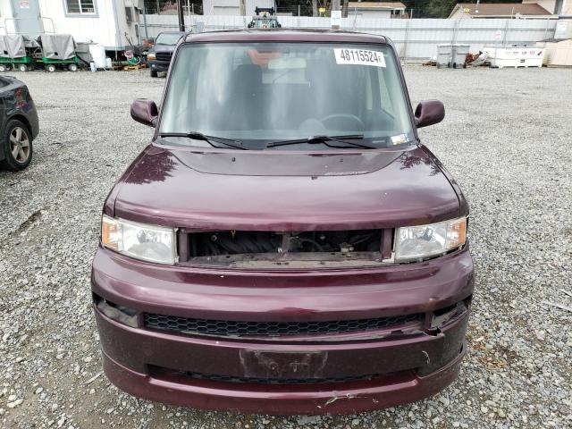 JTLKT324050211924 - 2005 TOYOTA SCION XB MAROON photo 5