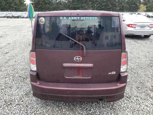 JTLKT324050211924 - 2005 TOYOTA SCION XB MAROON photo 6