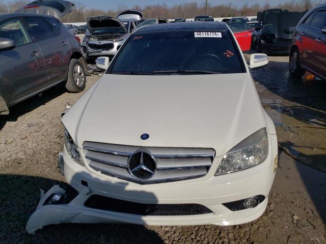 WDDGF81X59R066016 - 2009 MERCEDES-BENZ C 300 4MATIC WHITE photo 5