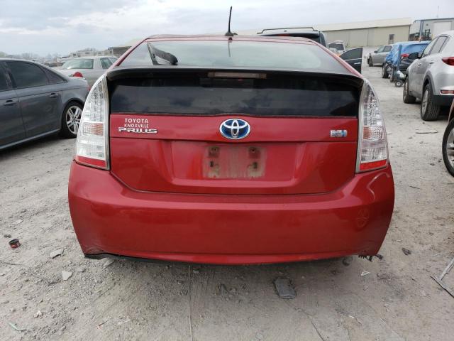 JTDKN3DU1A0119539 - 2010 TOYOTA PRIUS RED photo 6