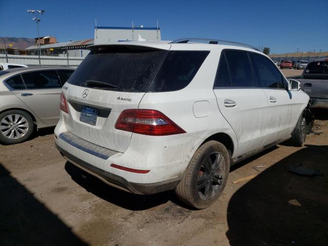 4JGDA5HB2FA544418 - 2015 MERCEDES-BENZ ML 350 4MATIC WHITE photo 3