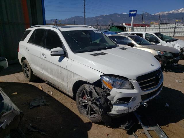 4JGDA5HB2FA544418 - 2015 MERCEDES-BENZ ML 350 4MATIC WHITE photo 4