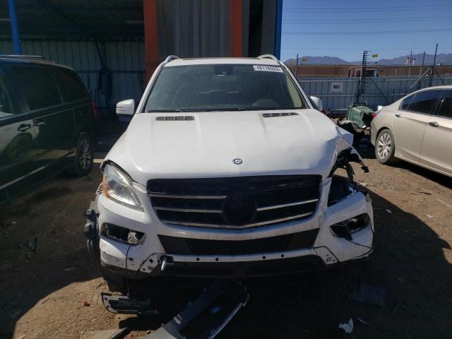 4JGDA5HB2FA544418 - 2015 MERCEDES-BENZ ML 350 4MATIC WHITE photo 5
