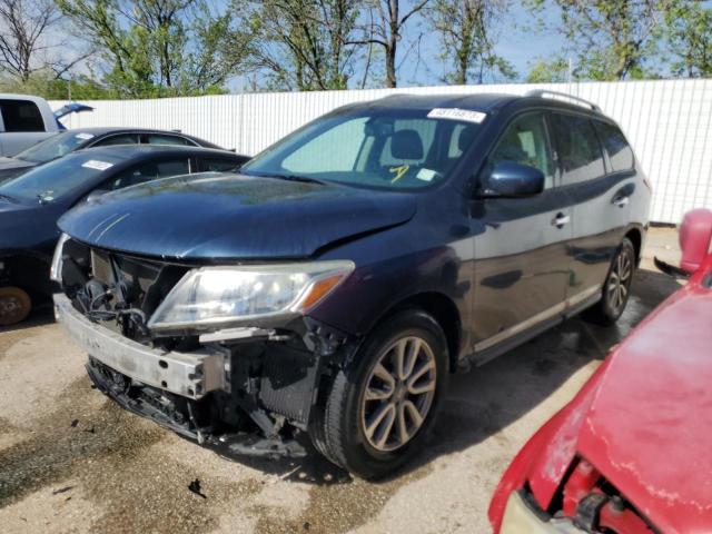 5N1AR2MN7EC709652 - 2014 NISSAN PATHFINDER S BLUE photo 1