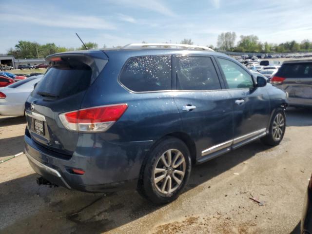 5N1AR2MN7EC709652 - 2014 NISSAN PATHFINDER S BLUE photo 3