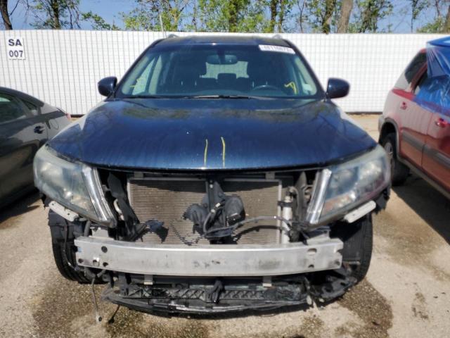5N1AR2MN7EC709652 - 2014 NISSAN PATHFINDER S BLUE photo 5