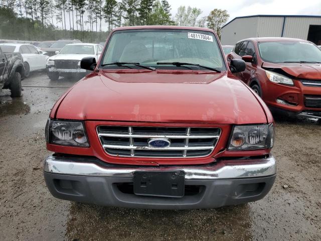 1FTYR14E21PA31294 - 2001 FORD RANGER SUPER CAB RED photo 5