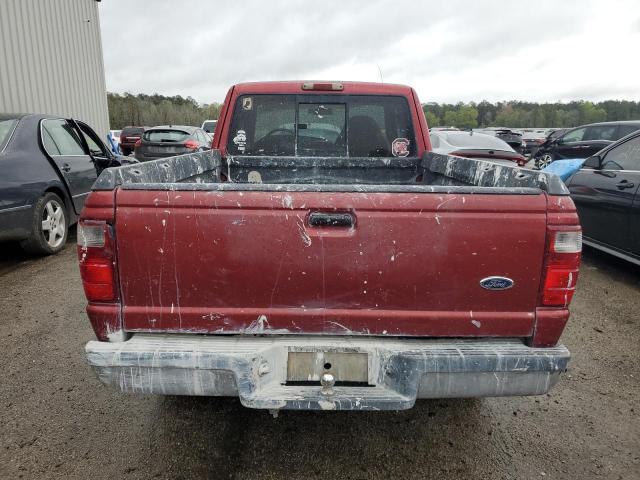 1FTYR14E21PA31294 - 2001 FORD RANGER SUPER CAB RED photo 6