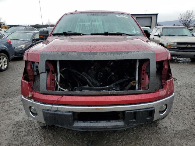 1FTFW1ET1DFC38279 - 2013 FORD F150 SUPERCREW RED photo 5