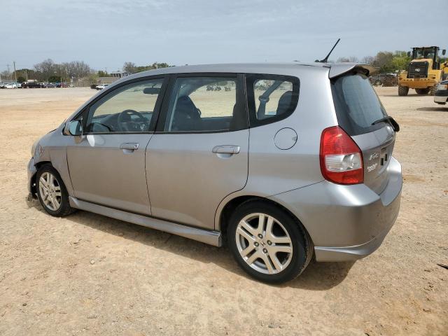 JHMGD386X7S065593 - 2007 HONDA FIT S GRAY photo 2