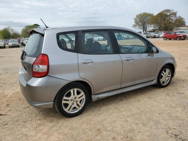 JHMGD386X7S065593 - 2007 HONDA FIT S GRAY photo 3