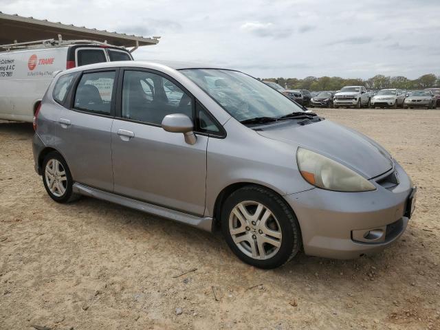 JHMGD386X7S065593 - 2007 HONDA FIT S GRAY photo 4