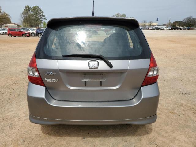 JHMGD386X7S065593 - 2007 HONDA FIT S GRAY photo 6