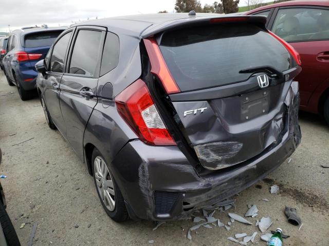 3HGGK5H52FM744485 - 2015 HONDA FIT LX GRAY photo 2