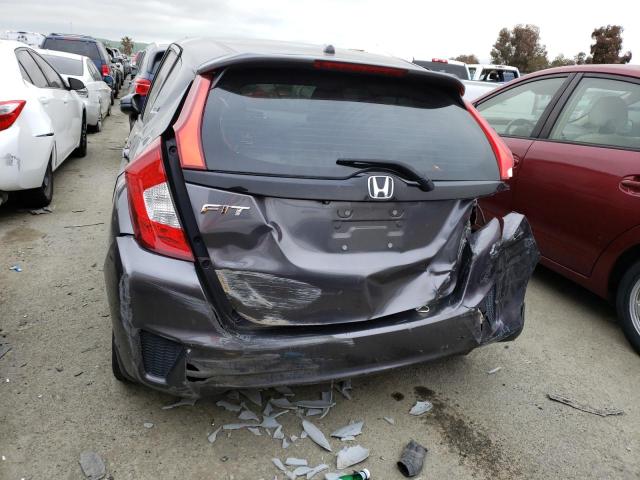 3HGGK5H52FM744485 - 2015 HONDA FIT LX GRAY photo 6