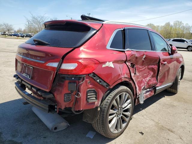 2LMTJ6LR3GBL48729 - 2016 LINCOLN MKX RESERVE ბურგუნდია ფოტო 3