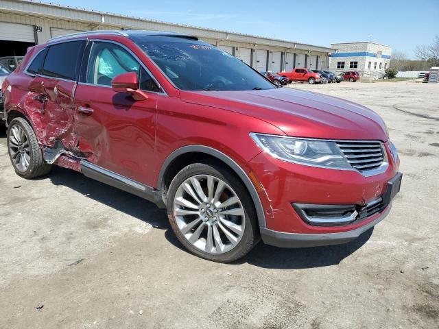 2LMTJ6LR3GBL48729 - 2016 LINCOLN MKX RESERVE ბურგუნდია ფოტო 4