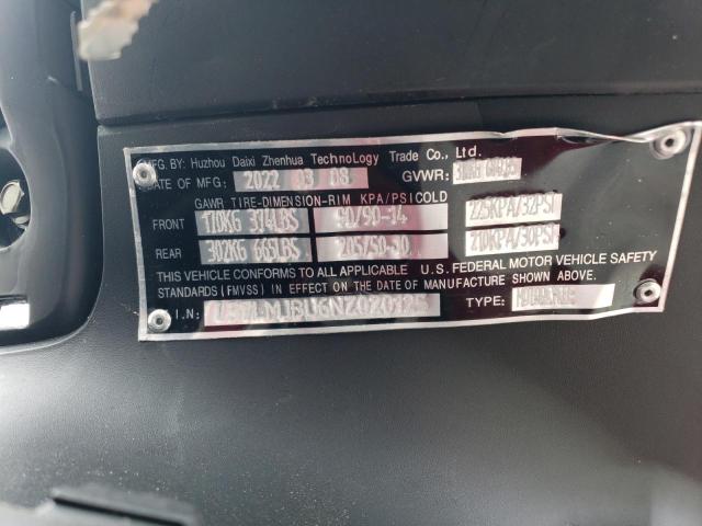 L37LMJBU6NZ020125 - 2022 DAIX ICEBEAR 红色 照片 10