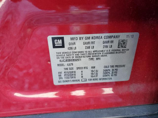 KL4CJBSBXEB592971 - 2014 BUICK ENCORE CONVENIENCE 红色 照片 14