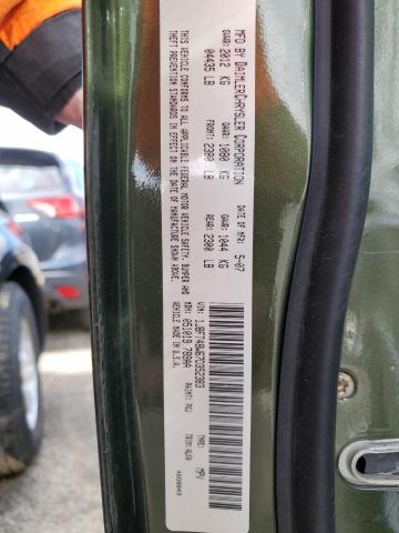 1J8FT48W67D352383 - 2007 JEEP PATRIOT LIMITED GREEN photo 12