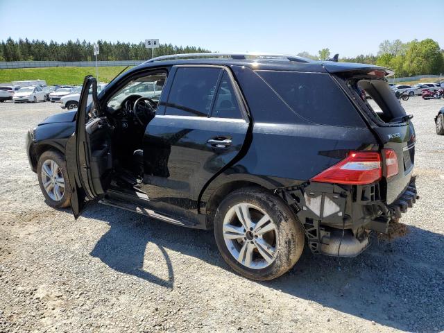 4JGDA5HB9FA520276 - 2015 MERCEDES-BENZ ML 350 4MATIC BLACK photo 2