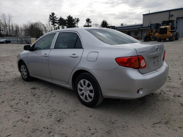 2T1BU4EE3AC401462 - 2010 TOYOTA COROLLA BASE SILVER photo 2