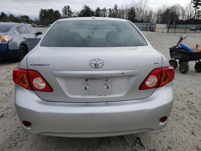 2T1BU4EE3AC401462 - 2010 TOYOTA COROLLA BASE SILVER photo 6