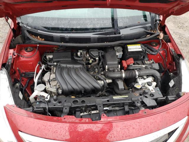 3N1CN7AP7KL871196 - 2019 NISSAN VERSA S MAROON photo 11