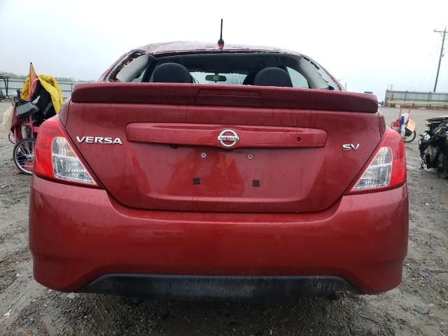 3N1CN7AP7KL871196 - 2019 NISSAN VERSA S MAROON photo 6