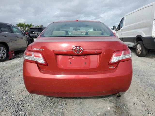 4T1BF3EK5AU094157 - 2010 TOYOTA CAMRY BASE RED photo 6